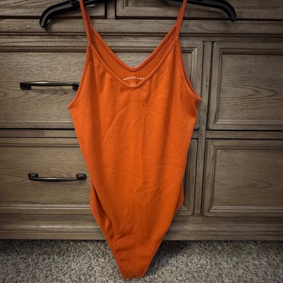 American Eagle Ribbed V-Neck Bodysuit - Picture 1 of 1